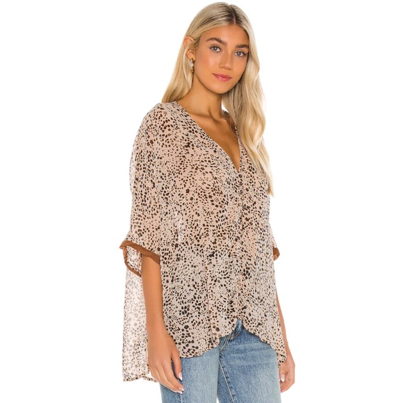 NWT Free People Sleepin In Top in Animal Print - Picture 2 of 6